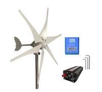 JCKJWL 3000W Horizontal Wind Turbines Generator 12V/24V/48V Low Noise Wind Turbine 5 Blade Family With Controller Low Noise, High Efficiency Power Generation(Type5,24V_3KW)