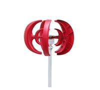 JCKJWL 3000W Vertical Wind Turbine 12V 24V 48V Small Windmill Household Farm With Controller Wind Power Generator For Marine Low Noise, High Efficiency Power Generation(Red,MPPT CONTROL_48V)