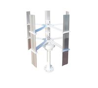 JCKJWL 30W 12V 5 Blades Mini Vertical Axis Wind Turbine 500r/m Small Windmill Wind Turbine Generator Low Noise, High Efficiency Power Generation(12V_10W)