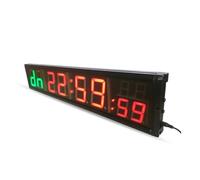 JCKJWL 4-Inch Gym Timer With LED Display 2 Green 6 Red Lights Fitness Exercise Countertimer With Magnetic Backing Multiple Modes