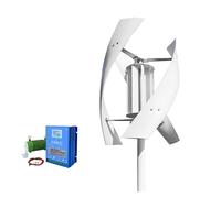 JCKJWL 5KW Wind Turbine With Solar Panel Battery 5KW Vertical Axis Maglev Wind Turbine For Household Family with Controller Low Noise, High Efficiency Power Generation(MPPT Hybrid Control,48V)