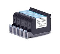 JCKJWL 5PCS 600DPI Fast Quick Dry Solvent Based Ink Cartridge 12.7mm For Online Handheld Inkjet Printer Multi-format Printing(5 Blue ink)