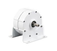 JCKJWL 600W 12V 24V 48V Permanent Magnet Generator Turbine 0.6KW Low RPM Horizontal Electric Alltenator With Rectifier Low Noise, High Efficiency Power Generation(With base,DOUBLE SHAFT_24V)