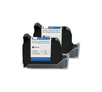 JCKJWL 6900 12.7mm Handheld Thermal Inkjet Printer Fast Dry Solvent Ink Cartridge Unencrypted Handheld Printer Black Ink Multi-format Printing(2PCS)