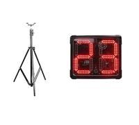 JCKJWL 8 Inch Red Color 2-Digits Count Up Countdown Counter Electronic Display Waterproof 24S Seconds Basketball Shot Clock Multiple Modes(Suit B)