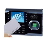 JCKJWL 8000 Fingerprint Time Clock 3.5 Inch Color Screen High-Speed Fingerprint Time Attendance Finerprint Time Clock For Small Businesses With Multi-language and Staff Support(MF card wifi)