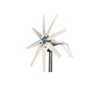 JCKJWL 800W 1KW 12V 24V Horizontal Wind Turbine Generator Complete Set Windmill MPPT Charge Controller Small Generador Low Noise, High Efficiency Power Generation(8 Blades,WIND TURBINE ONLY_12V)