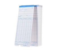 JCKJWL 90pcs/ Pack Time Cards Timecards Monthly 2-sided 18 * 8.4cm For Employee Attendance Time Clock Recorder Time Recording With Multi-language and Staff Support