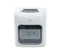 JCKJWL Digital Time Recorder For Small Business Attendance Punch Card Time Clock Office Staffs Check In Punching Machine With Multi-language and Staff Support(Type4)