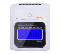 JCKJWL Electronic Time Clocks For Small Business English Electronic Attendance Machine Employee Battery Power Outage Available With Multi-language and Staff Support