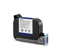 JCKJWL ER520 Ink Cartridge 12.7mm Black Solvent Ink Waterproof Quick Drying Inkjet Printer For Wood Cloth Metal Carton Plastic Multi-Functional Coding (2PCS)