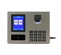 JCKJWL Face Attendance Machine FA01H Face Recognition Fingerprint Clock In English Version Work Employee Clock In Machine With Multi-language and Staff Support(Grey)