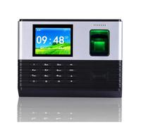 JCKJWL Fingerprint Time Clock Biometric Attendance Machine Password ID Card Puncher A-L355 English Version With Multi-language and Staff Support