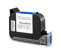 JCKJWL Handheld Inkjet Printer Cartridge 12.7mm Fast Drying Water-proof Solvent Black Ink 1/2/3/5PC Multi-format Printing(1PCS)