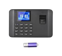 JCKJWL Intelligent Biometric Fingerprint Password Attendance Machine Time Clock Employee Checking-in Recorder 2.4 Inch LCD Screen With Multi-language(Type2)