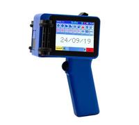 JCKJWL Label Handheld Inkjet Printer Date QR Code Batch Number Logo For Packaging Printing Portable Coding Machine Multi-format Printing(Printer- 1 Black Ink)