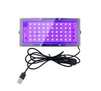 JCKJWL LED UV Flood Light 395nm USB 5V Ultraviolet Stage Light 50W 100W Waterproof Disco Fast Curing(50 Leds)