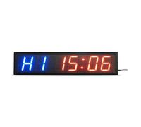 JCKJWL Multi Functional 6-bit 4-inch 2-blue 4-red Led Fitness Timer Electronic Boxing Training Hall Timer Multiple Modes