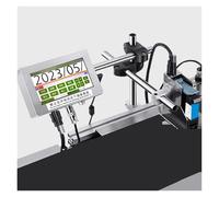 JCKJWL Online Inkjet Printer & Ink Date Barcode QR Code Variable Data Logo Deadline Thermal Automatic Conveyor Belt Production Line Multi-format Printing(12.7 Printer-1 Ink)