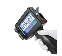 JCKJWL Portable 12.7mm Handheld Inkjet Printer QR Barcode Batch Number Expiry Date Label Printer Gun 25 Languages Non-encrypted Multi-format Printing(Model2)