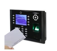 JCKJWL Time Clock For Small Businesses, Fingerprint Time Attendance Terminal 3.5 Inch Screen ID Card Finger Prints Time Clock Machine With Multi-language and Staff Support(ID function)