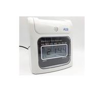 JCKJWL Time Clock Punch Machine, Microcomputer Attendance Machine, English Version LCD Display Punch Clock With Multi-language and Staff Support