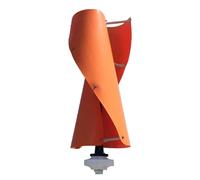 JCKJWL Vertical Wind Turbine Generator 3kw 4kw 6kw Vertical Axis Permanent Wind Turbine 12v 24v 48v With MPPT Control Low Noise, High Efficiency Power Generation(Orange,12V_5000W)