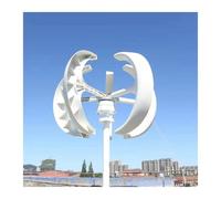 JCKJWL Wind Turbine 5KW 3KW Vertical Axis Permanent Maglev Generator Altern With Mppt Controller For Home Use Farm Low Noise, High Efficiency Power Generation(White,MODEL3_48V_3KW)