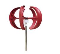 JCKJWL Wind Turbine 5KW 3KW Vertical Axis Permanent Maglev Generator Altern With Mppt Controller For Home Use Farm Low Noise, High Efficiency Power Generation(Red,MODEL2_24V_5KW)