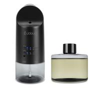 JCLOUD Plug in Diffuser Covers Up to 500 Sq. Ft. for Home, Office, Spa - Waterless Scent Diffuser Starter Kit with Royal Serenity Essential Oil Inspired by Luxury Hotel 140mL, Black