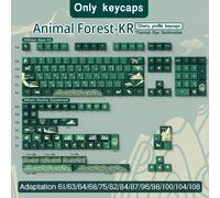 JCM Cherry Profile Keycaps PBT Material Dye-Sub Big Set Key Caps ISO/ANSI Alice 7u Space Bar German Spanish Korean Keycaps Abnt2 Animal Forest FR