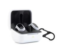 JCMOYUTY Case Cover for Sony INZONE Buds WFG700N Protective Cover with Carabiner White Skin