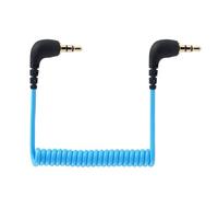 JCMOYUTY for comica BoomX-D2 Vimo C3 / Neewer CM28 / GODOX MoveLink M2 II/FULAIM X5 Wireless Microphone to CANON SONY NIKON Cam Adapter Mic Camera Audio Cable 3.5mm TRS Coiled Aux Cord