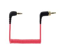 JCMOYUTY for DJI Mic 3 Camera Audio Cable 3.5mm TRS, for Rode Wireless ME Microphone Dual 3.5mm TRS Male Coiled Right Angle Audio Cord Adapter