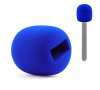 JCMOYUTY Windscreen for DJI/Rode/Hollyland Wireless Microphone Handheld Handle Blue Stand Windshield