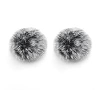 JCMOYUTY Windscreen for Hollyland Lark A1 Wireless Mini Microphone Deadcat Furry Cover, 2 Pack Grey Pop Filter Accessory