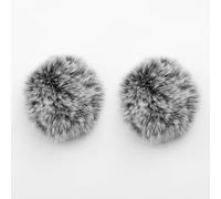 JCMOYUTY Windscreen for Hollyland M2 Wireless Microphone Deadcat Furry Cover, 2-Pack Pop Filter Accessory