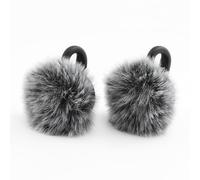 JCMOYUTY Windscreen for Hollyland M2S Wireless Microphone Deadcat Furry Cover, 2 Pack Grey Pop Filter Accessory
