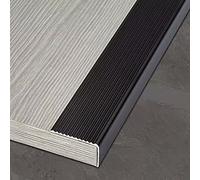 JCNAGXY Aluminum Black Stair Nose Edging,1 2 3 4 Inch Extra Wide Floor Transition Strip for Door/Gap/Wooden Floor,Window Sill Trim/Decorative Edging