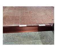 JCNAGXY Aluminum Transition Strip for Tile, 4inch 10cm Wide Floor Edging Trim Black Gold Silver Threshold Ramp for Uneven Flooring Gap Drop, Self Adhesive Non Slip Bar, Kitchen Bedroom