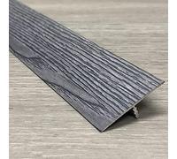 JCNAGXY Crack Floor Transition Strip,Door Transition Strips,Wood Grain Floor Crack T Flat Molding for Hardwood Floors,Vinyl Laminate Flooring,33mm Wide Cinch/Binder Joint Cover