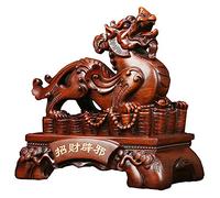 JCNAGXY Feng Shui Ornaments Ornament Pi Yao/Pi Xiu Statue Wealth Porsperity Resin Sculpture Decoration for Family Office Lucky Gift,BSmall