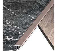 JCNAGXY Floor Transition T Molding Trim Edge Strip, 35" Metal Smooth Flat Divider Threshold Strip, Floor Joining Strip for Carpet to Tile Transition/Wood Uneven Floors