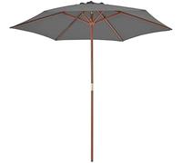 JCNAGXY Garden Patio Umbrella Parasol Terrace UV Protection Umbrellas, Outdoor Parasols with Wood Poles Anthracite Family Lawn Outdoor Living Outdoor Umbrella Sunshade