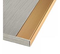 JCNAGXY Gold Stair Edge Protectors for Wooden Stairs,Aluminum Metal Edge Molding for Countertop/Tile/Door/Hardwood Floor,Window Sill/Step