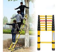 JCNAGXY Heavy Duty Extension Fiberglass Ladder, Nonconductive, Portable Foldable Telescoping Loft Ladder for Indoor/Outdoor Use, Load 330lbs
