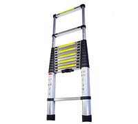 JCNAGXY Heavy Duty Telescopic Ladder 8m/ 7m/ 6.2m/ 5m/ 4.2m/ 3.8m/ 2.6m Tall, Aluminum Folding Telescoping Ladder for Rooftop RV Attic Home Outdoor, Load 150kg