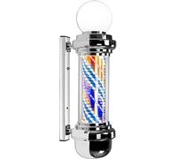 JCNAGXY Light Outdoor Wall Lamp Wall Mountable Lamp 27In Outdoor Led Bright Color Rotating Light Hair Salon Spa Sign 22.6.16S Barber Shop Pole