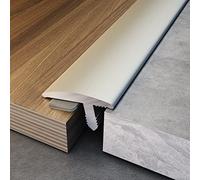 JCNAGXY Narrow Floor Transition Strips Door to Tile, Aluminum Flooring Edge Trim Matte Black Gold Reducer for Doorway Threshold Less Than 6mm, for Uneven Vinyl Laminate Tile Floors