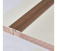 JCNAGXY T Molding Transition Flooring Aluminum, Wide 33mm Threshold Strip/Floor Molding & Trim Peel and Stick, Flat Carpet Edging Banding with Wood Effect
